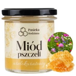 Miód wielokwiatowy naturalny, Pasieka Rodzinna, Polska 410g