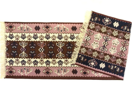 DYWAN KILIM TURECKI DWUSTRONNY GEOMETRYCZNE WZORY 60 x 180cm