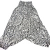 SZARAWARY SPODNIE ALLADYNKI CZARNO-BIAŁE WZORZYSTE (SZEROKA GUMKA)