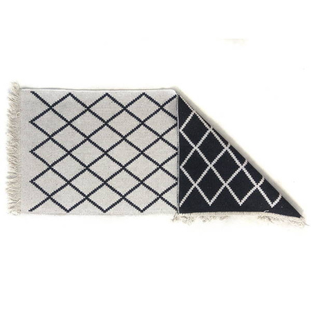 Dywan chodnik Kilim turecki (czarny 120x180cm)