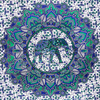 Narzuta na łóżko orientalna słoń multikolor (kapa, zasłona, batik, Indie) 140x210