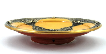ZDOBIONA MISA MAROKAŃSKA (ŻÓŁTA, 27CM MISKA, TALERZ)