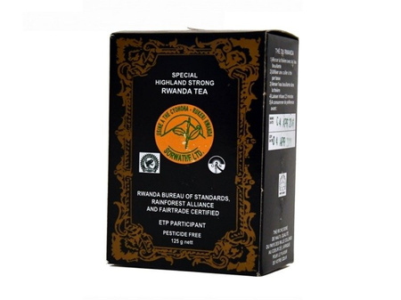 CZARNA MOCNA HERBATA Z RWANDY 125G FAIRTRADE EKO