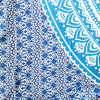 Narzuta orientalna mandala, niebiesko-biała  Indie 210 x 240 cm