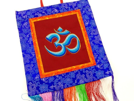 MAKATKA TYBETAŃSKA Z SYMBOLEM OM (OHM) (57CMx30CM, NEPAL)