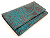 PORTFEL SKÓRZANY Z INDII (PORTFELIK, TURKUSOWY)