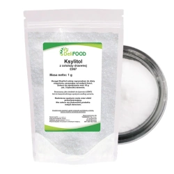 Ksylitol, cukier brzozowy, naturalny słodzik, zamiennik cukru, 1 kg DeliFood