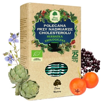 Herbata ziołowa na cholesterol eko Dary Natury 25 sasz.