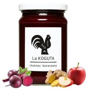 Chutney buraczany, sos do wędlin i mięsa, La Koguta 225g