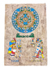 KALENDARZ AZTECKI Z PAPIERU AMATE (MEKSYK, AZTEKOWIE)