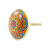 Uchwyt meblowy gałka ceramiczna mandala (Indie,rękodzieło)