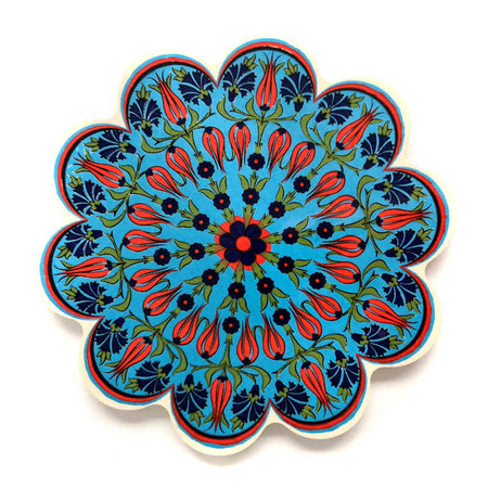 PODSTAWKA CERAMICZNA POD GORĄCE NACZYNIA (RĘKODZIEŁO TURCJA 18CM)