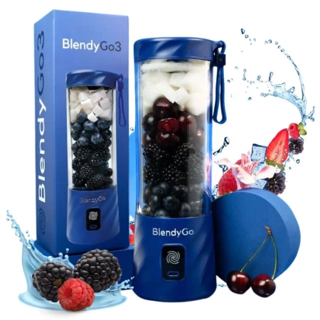 Blender bezprzewodowy BlendyGo 3 (przenośny, granatowy)