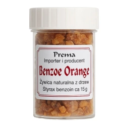 Kadzidła żywiczne Benzoe Orange, kadzidełka naturalne Prema 15g