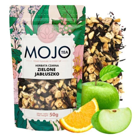 Czarna herbata liściasta Zielone Jabłuszko, Mojo Tea 50g