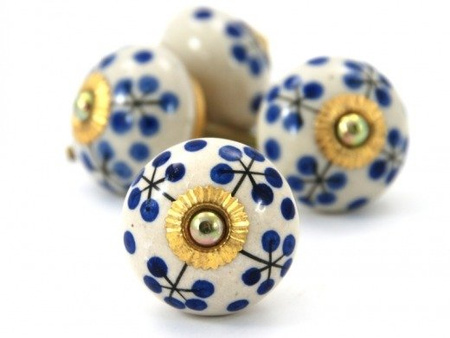 GAŁKA DO MEBLI CERAMICZNA (UCHWYT, INDIE, RĘKODZIEŁO, WZ.K)