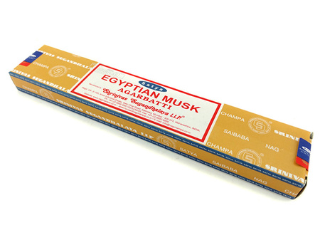 KADZIDŁA SATYA EGYPTIAN MUSK 15G (PIŻMO, INDIE, KADZIDEŁKA, TROCICZKI, NATURALNE, PYŁKOWE)