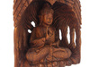 FIgurka medytującego Buddy - ołtarzyk (Buddha, drewno, rzeźba) 40 cm 