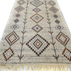 Dywan Kilim Turecki, chodnik romby brązowo-kremowy 60x120cm