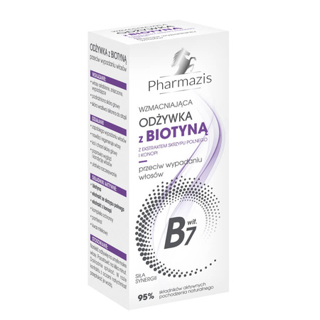 Odżywka z biotyną z ekstraktem skrzypu polnego i konopii, (Pharmazis, 250ml)
