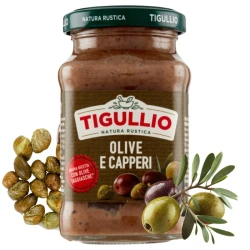 Włoskie pesto sos oliwki i kapary Tigullio 185g