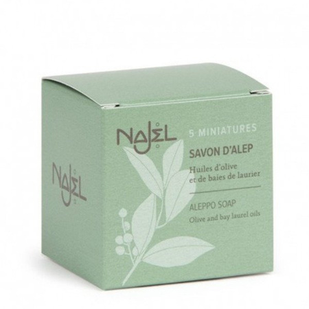 MINI MYDEŁKA ALEPPO NAJEL 5X20G (MYDŁO,OLIWA Z OLIWEK, SYRIA)