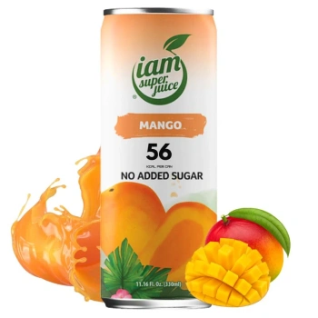Napój niegazowany z sokiem mango 30%, bez cukru, IAM SJUICE 330ml