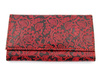 PORTFEL SKÓRZANY Z INDII (PORTFELIK, CZERWONY KWIECISTY)