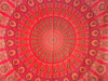 Narzuta na łóżko orientalna czerwona mandala kapa, obrus, zasłona, tkanina, Indie, 210x240)