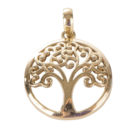 Wisiorek Drzewo życia mosiądz wisior zawieszka naszyjnik