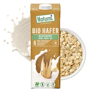 Napój owsiany bezglutenowy, bez cukru, napój roślinny Bio, Natumi 1l