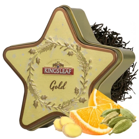 Czarna herbata liściasta z kardamonem i imbirem , w puszce na prezent, Basilur 30g