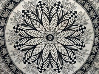 NARZUTA NA ŁÓŻKO ORIENTALNA SŁONIE (KAPA, BATIK, Z INDII, 210x130cm)