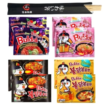 Zupka Buldak ostry kurczak, carbonara, ser, habanero, zupa Samyang 8 szt.