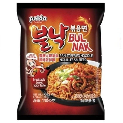 Zupka Bul Nak, ośmiornica pikantna i słodka noodle 130G