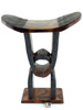 WYSOKI TABORET Z GHANY (AFRYKA, STOŁEK, AFRYKAŃSKI)
