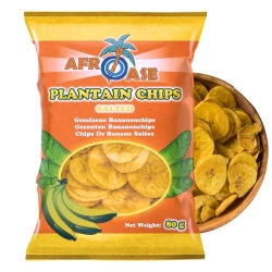 Chipsy bananowe solone z plantana, Afroase 80g