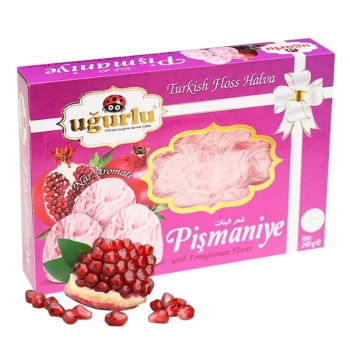 Chałwa turecka o samku granatu kłębki wełny pismaniye Ugurlu 240g