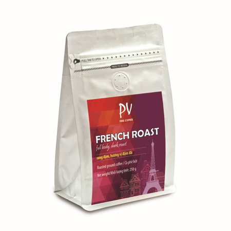 Kawa wietnamska PV Fine French Roast,  mielona 250 g 