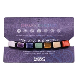 Bransoletka z kamieni naturalnych 7 czakr, czakralna biżuteria