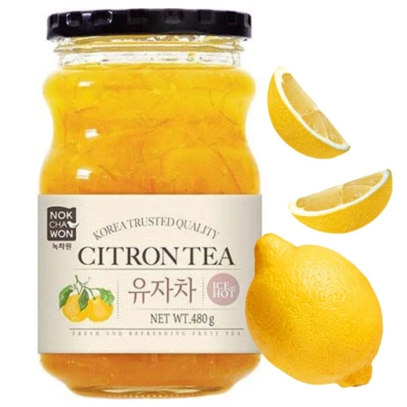 Koreańska herbata cytrynowa z yuzu, napój cytrynowy, Nokchawon 480g