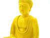 FIGURKA BUDDA (WYS. 16CM, BUDDHA, ŻÓŁTY)