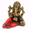 Ganesha figurka czerwony (Ganesh,12 cm, Indonezja, słoń, dekoracja)
