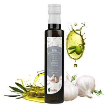 Oliwa z oliwek extra virgin smakowa czosnkowa aromatyzowana Morettini 250ml