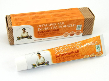 PASTA DO ZĘBÓW WITAMINOWA WZMACNIAJĄCA DZIĄSŁA (ORGANICZNA, BANIA AGAFII, 75ML)