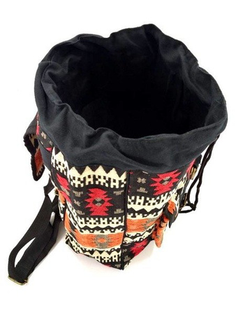PLECAK Z INDIAŃSKIM WZOREM UNISEX BOHO ETNO (WOREK)