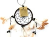 ŁAPACZ SNÓW (AMULET DREAM CATCHER ŚR. 9CM, BRĄZOWY, ZAWIESZKA)