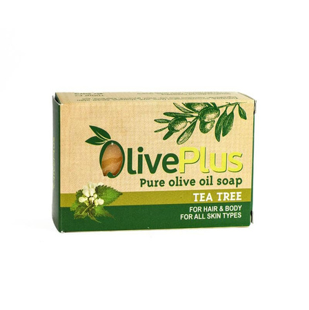 Mydło oliwkowe z drzewem herbacianym,  BIO OlivePlus 100g