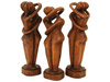 DREWNIANA RZEŹBA PARA (FIGURKA, RĘKODZIEŁO, INDONEZJA, WYS. 30cm, M006B)