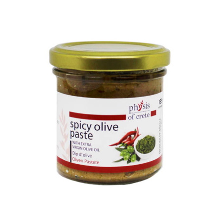 Pasta z zielonych oliwek ostra, Tapenada, (dip olive, physis of crete 135g)